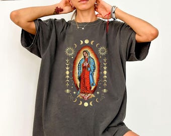 Our Lady of Guadalupe Shirt, La Virgen Shirt, Mother Mary Shirt, Religious Shirt, Latina Shirt, Christian Apparel Gift
