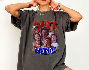 Camiseta vintage Joe Dirt Merica, Camiseta Joe Dirt Bootleg, Camiseta Joe Dirt Merica, Camiseta do Dia da Independência, Moletom do 4 de Julho