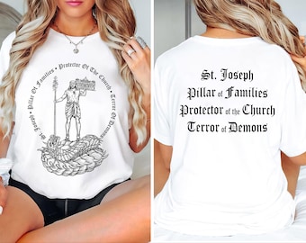 Camiseta Católica São José Camisetas Católicas Tradicionais, Camiseta Ame como Jesus, Camiseta com Versículo Bíblico, Presente Cristão