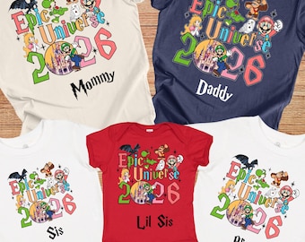 Epic Universe Family Matching Shirts: Orlando Park Trip