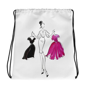 Je prendrai les deux! Sac à cordon de serrage imprimé - Sacs réutilisables écologiques - Pochette à cordon pour chaussure - Sac en tissu lavable - Cadeau