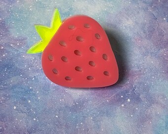 Kawaii/ Strawberry/ Pin/Pink/Gift for her/Gift for him