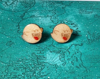 Boo/Mario/ Ghost/  Stud Earrings | Gift for her | Birthday Gift | Wedidng Gift