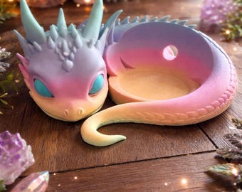 Echo Dot 5 Stand – 3D Printed Baby Dragon Holder, Cute Nursery & Kids Room Decor, Alexa Speaker Display