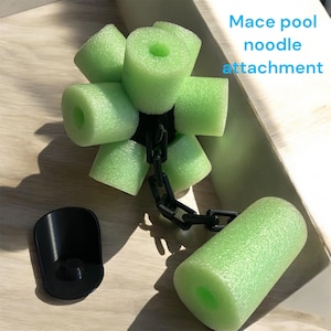 Pool Noodle Attachment/ Mace - 3D Printed Pool Toy Accessory