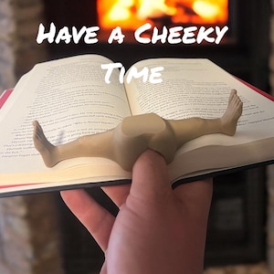 Funny Bookworm Gift - 3D Printed Cheeky Book Page Hook