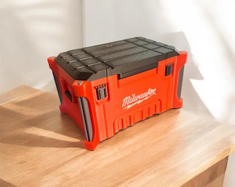 Industrial Style Business Card Organizer - 3D Printed Toolbox Holder