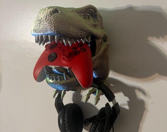 T-Rex Kopfhörer und Controller Halter Wandhalterung