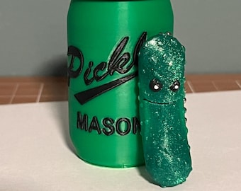 Pickle Keychains with Adorable Faces with new Jar