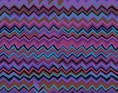 ZIG ZAG in PURPLE Brandon Mably Fabric Kaffe Fassett Collective Free Spirit Fabric Cotton Quilting Fabric By The Half Yard or By The Yard