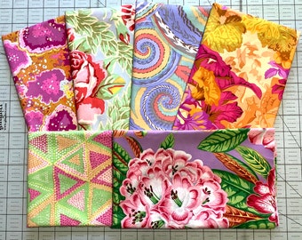 Kaffe Fassett Collective Fabric 6 Fat Quarter Bundle Quilting Bundle Cotton Quilting Fabric Kaffe Fat Quarters