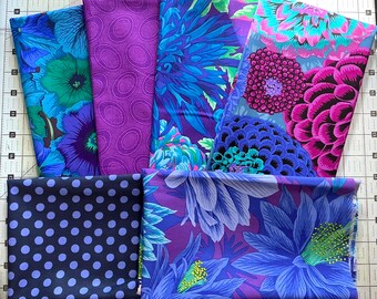 Kaffe Fassett Collective Fabric 6 Fat Quarter Bundle Quilting Bundle Cotton Quilting Fabric Kaffe Fat Quarters