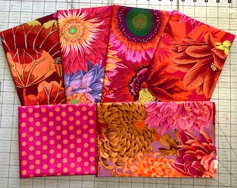 Kaffe Fassett Collective Fabric 6 Fat Quarter Bundle Quilting Bundle Cotton Quilting Fabric Kaffe Fat Quarters