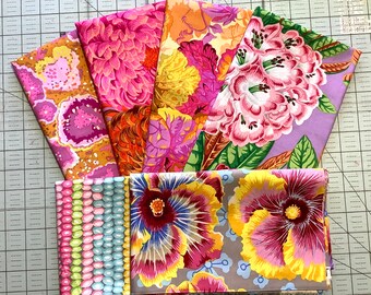 Kaffe Fassett Collective Fabric 6 Fat Quarter Bundle Quilting Bundle Cotton Quilting Fabric Kaffe Fat Quarters