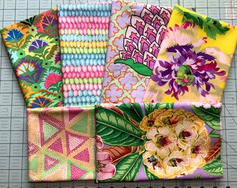 Kaffe Fassett Collective Fabric 6 Fat Quarter Bundle Quilting Bundle Cotton Quilting Fabric Kaffe Fat Quarters