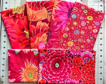 Kaffe Fassett Collective Fabric 6 Fat Quarter Bundle Quilting Bundle Cotton Quilting Fabric Kaffe Fat Quarters