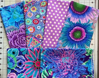 Kaffe Fassett Collective Fabric 6 Fat Quarter Bundle Quilting Bundle Cotton Quilting Fabric Kaffe Fat Quarters