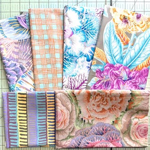 6 Fat Quarter Bundle Kaffe Fassett Collective Fabric Cotton Quilting Fabric Kaffe Fat Quarters