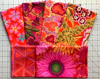 Kaffe Fassett Collective Fabric 6 Fat Quarter Bundle Quilting Bundle Cotton Quilting Fabric Kaffe Fat Quarters