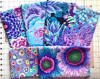 Kaffe Fassett Collective Fabric 6 Fat Quarter Bundle Quilting Bundle Cotton Quilting Fabric Kaffe Fat Quarters