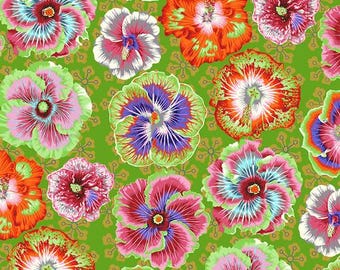 フィフティーズ・ファブリック【50年代〜60年代】B Free Spirit Kaffe Fassett Collective August 2023 Floating Hibiscus