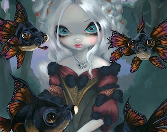 Jasmine Becket-Griffith art print SIGNED Lily fairy butterfly lotus flower nymph