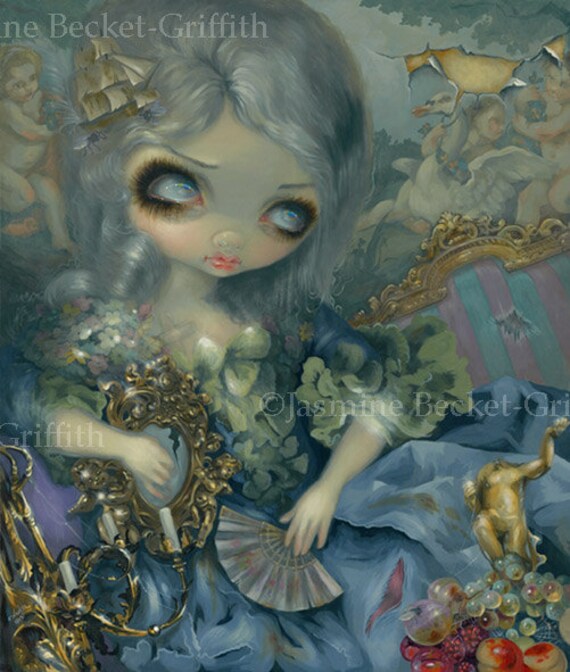Iris Enchantment Jasmine Becket-Griffith CANVAS PRINT big eye fairy lowbrow art