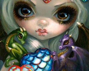 Coeurs de dragon - Impression d'art 20 x 10 po. - Jasmine Becket-Griffith