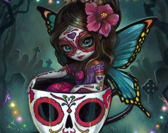 Spirit Cafe : tasse de sucre - impression d'art 20 x 10 po.