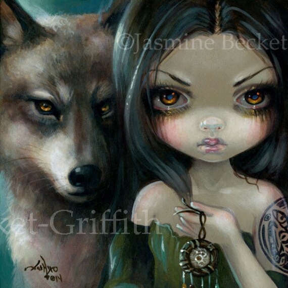 Kitsune Fox Fairy gothic fantasy Japan art Jasmine Becket-Griffith CANVAS PRINT