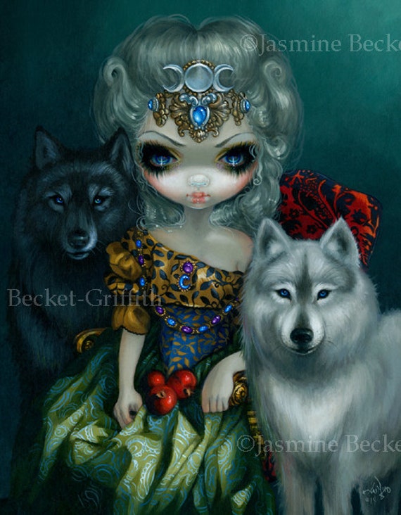 Loup Garou La Grande Pretresse Werewolf Fairy Art Print By Etsy