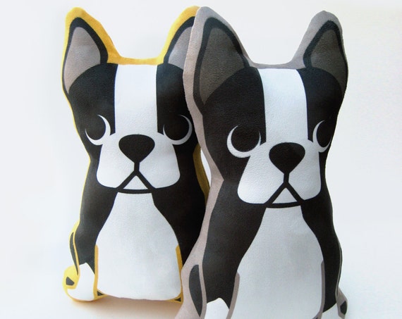 Boston Terrier Plush Pillow