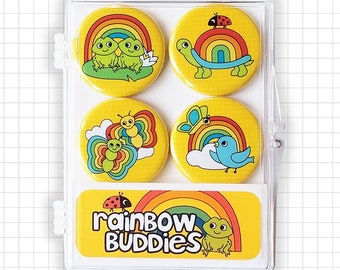 Rainbow Buddies Magnet Set