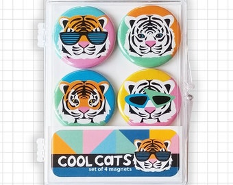 Cool Cats Tiger Magnet Set