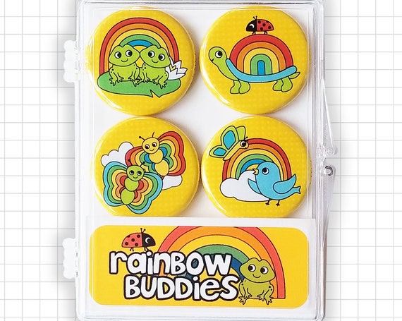 Rainbow Buddies Magnet Set