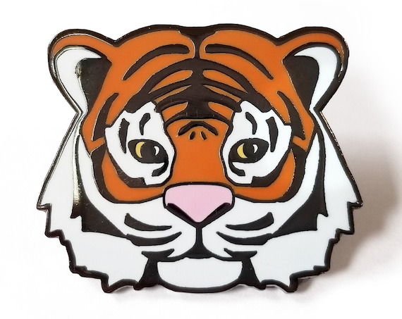 Tiger Hard Enamel Lapel Art Pin