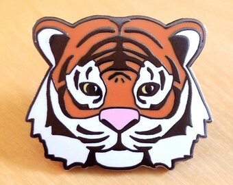 Tiger Hard Enamel Lapel Art Pin