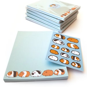 Guinea Pigs 50 Sheet Notepad & Coordinating Stickers image 1