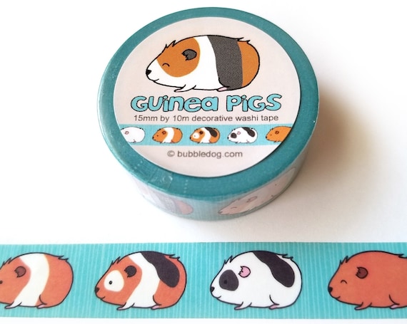 Guinea Pigs Decorative Washi Tape Roll