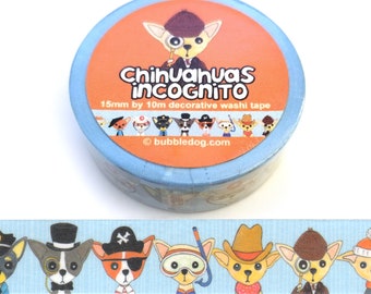 Chihuahuas Incognito Decorative Washi Tape Roll