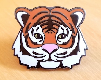 Tiger Hard Enamel Lapel Art Pin