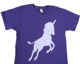 Camiseta juvenil de unicornio retro