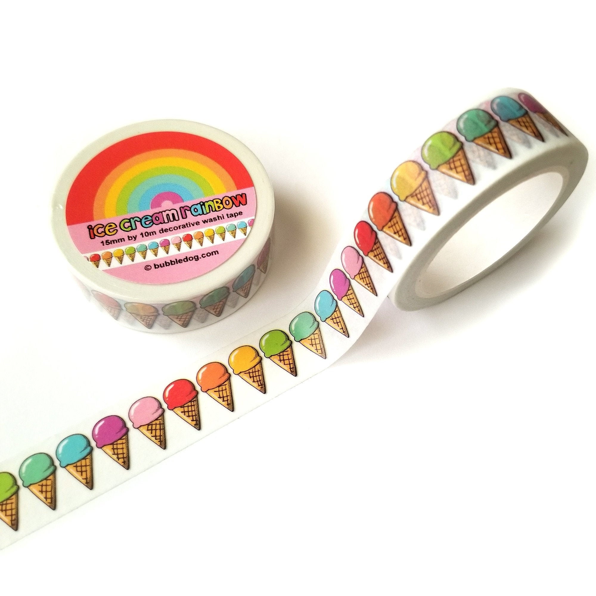 5 Roll/Pack Washi Tape Cute Decorative Adhesive Tape Solid Color