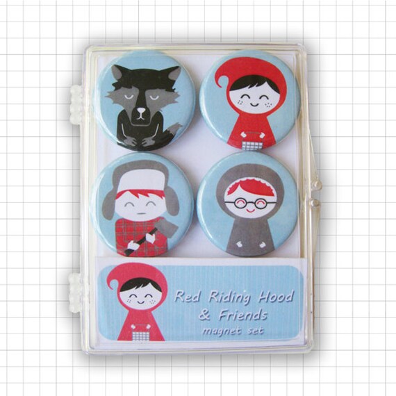 Little Red Riding Hood Magnet Set