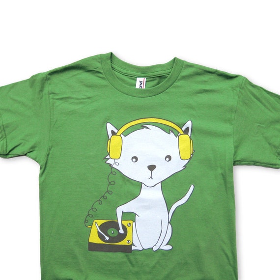 DJ Kitty Cat YOUTH XL T-shirt