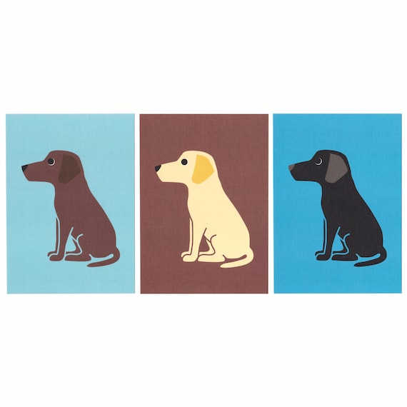 Labrador Graphic Dog Print