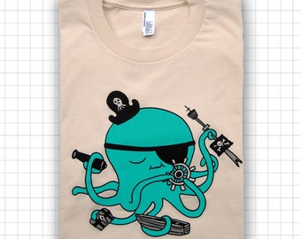 Pirate Octopus ADULT T-shirt