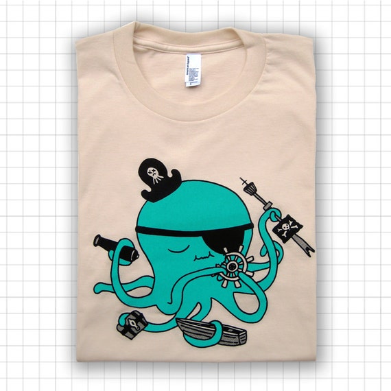 Pirate Octopus ADULT T-shirt