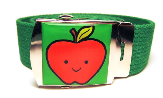 Happy Apple Canvas Belt