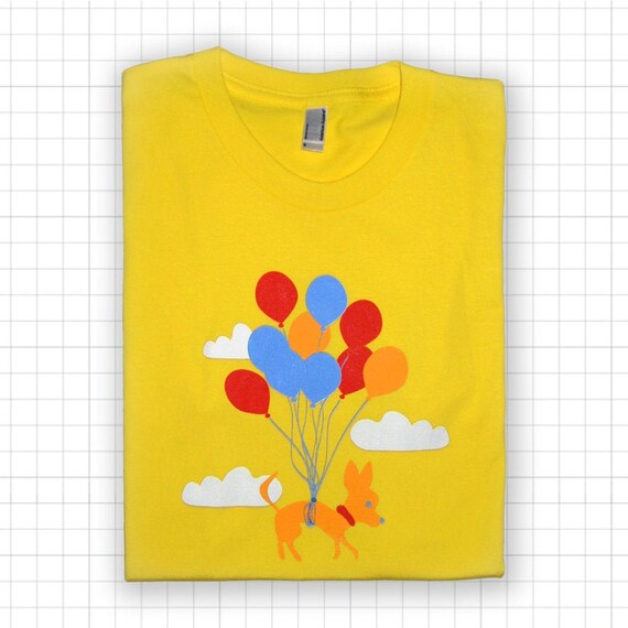 Chihuahua Balloons YOUTH American Apparel T-shirt - Size 10 Medium Only